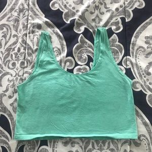 Turquoise crop top